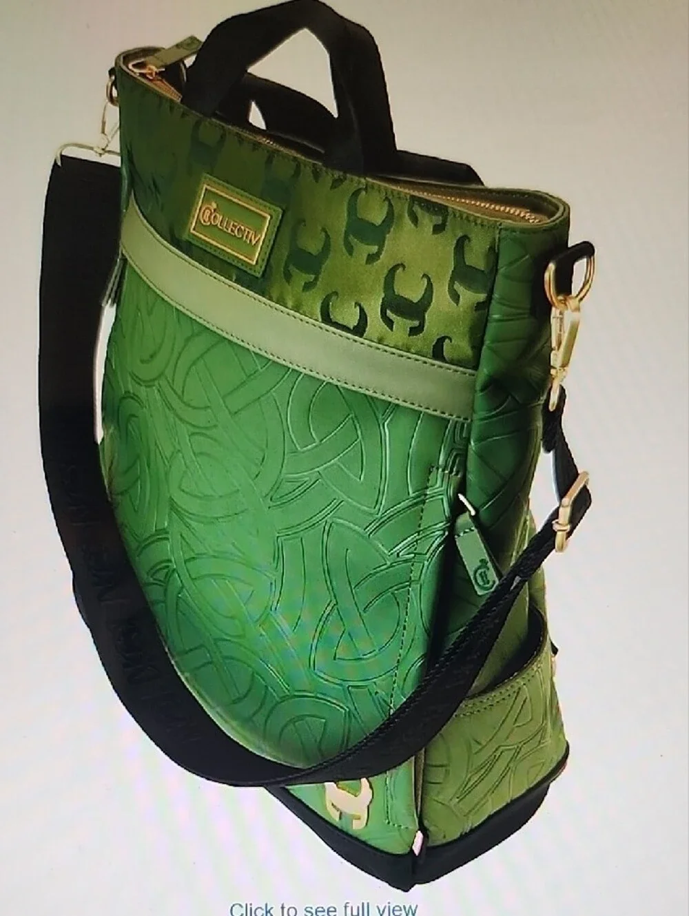 The Loungefly COLLECTIV Marvel Loki Convertible Full-Sized Backpack